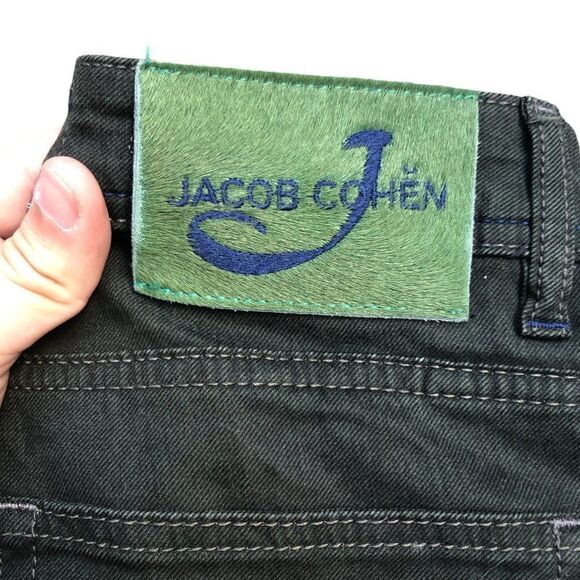 Rare Jacob Cohen Designer Jeans Size 30 Green - Picture 7 of 8